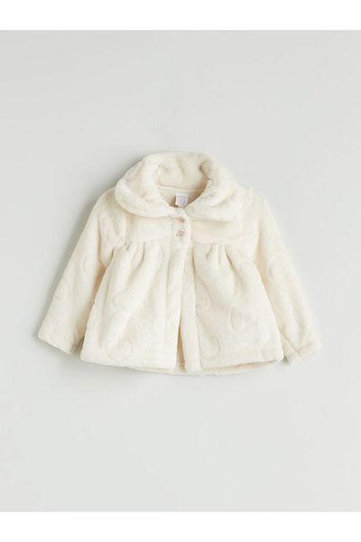 LC Waikiki Lcw Baby New Season Baby Collar Baby Girl Plush Coat