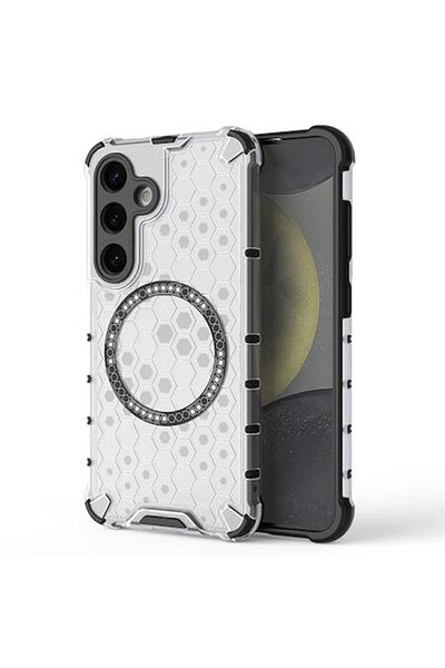 CLOUD Transparent Case for Samsung Galaxy S24, J56, Metal, White