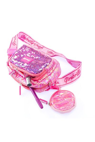 NİCE Girabrilla clutch bag and coin purse - quilted, with reversible sequins