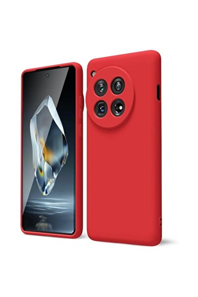 Danex Case for OnePlus 12 5G, Liquid Silicone, Microfiber Interior, Shock Protection, Red
