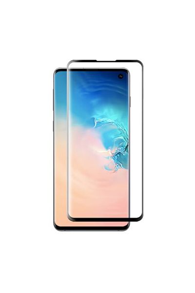 OEM Protector de ecran compatibil cu Samsung Galaxy S10 Plus, sticlă 9H, negru