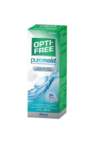 Opti-Free Soluție de îngrijire a lentilelor de contact, Pure Moist 300ml