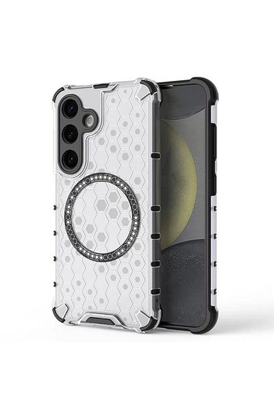 CLOUD Transparent Case for Samsung Galaxy S24, J56, Metal, White