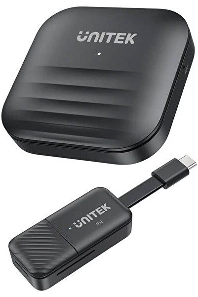 Unitek مجموعة موسّع HDMI لاسلكي USB-C، بدقة 1920x1080 بتردد 60 هرتز، شبكة 2.4...
