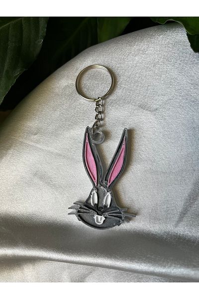 Gonulella Bugs Bunny Keychain 3D Cartoon Keychain
