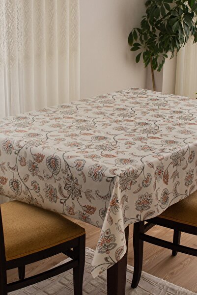 DEKORANLA Astarlı, silinebilir, hijyenik, PVC masa örtüsü, beyaz, dayanıklı, ...