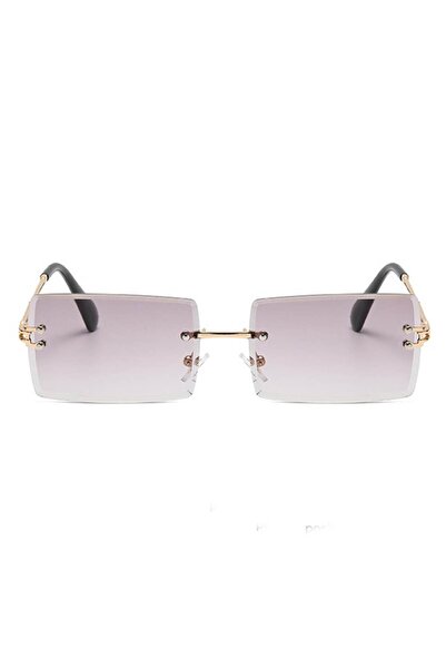 GERICOM Polarized Women's Sunglasses, Metal, Rectangular, Pink Gradient