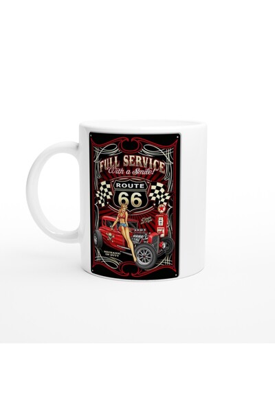 Generic Brand Route 66 Retro Service Printed Mug