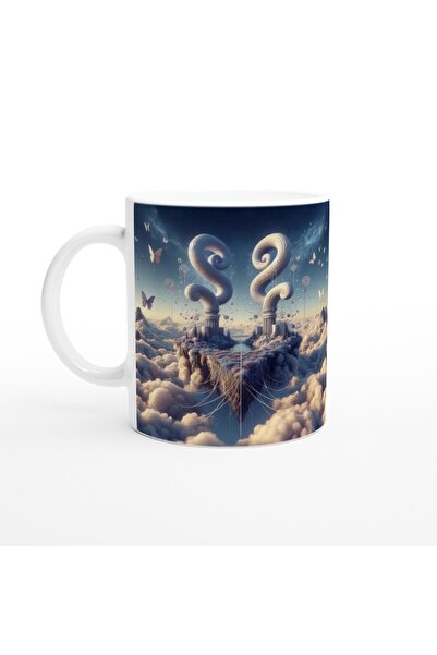 Generic Brand Gemini Printed Coffee Mug - Elemental Kingdom of Nature Themed Vs2