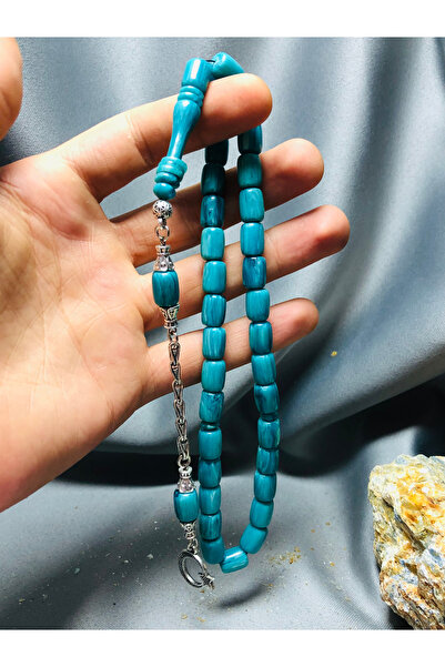 TTS TÜRK TESBİH SANATI Imame Crimping Amber Gift Prayer Beads with Ring