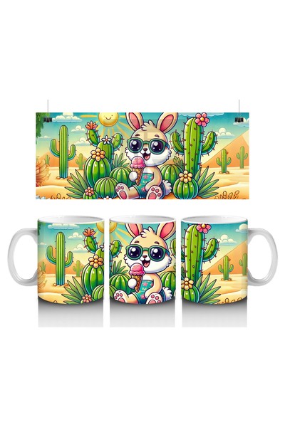 Luluyen كوب على شكل أرنب لطيف للأطفال يأكلون الآيس كريم ويحبون الحليب