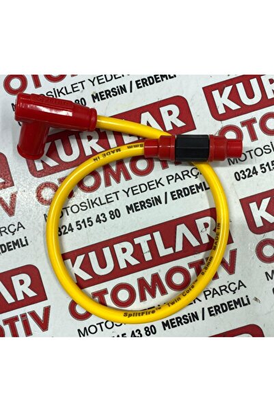 MTO Cg - Cup Kablolu Buji Başlığı Kırmızı - Sarı