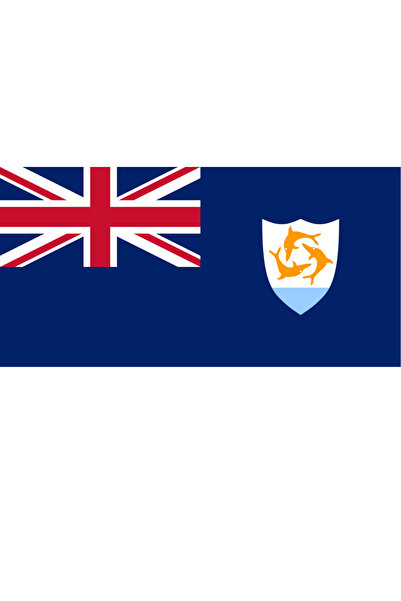 Ti Play Pictură de perete cu steagul țării Anguilla 45x22CM Pictură din PVC f...