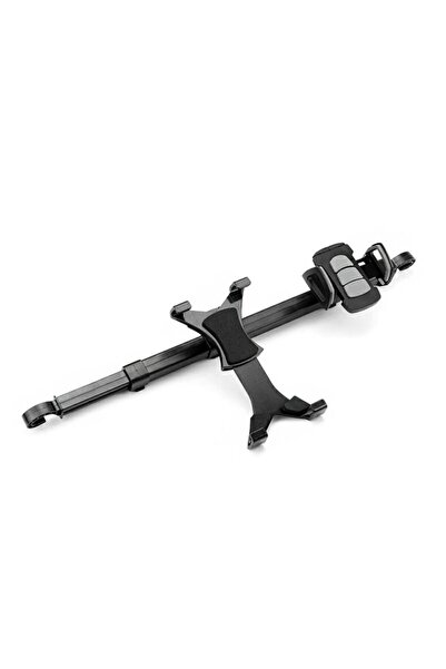 OEM Premium Quality Car Mount for 2 Devices with Headrest Attachment and 360° Rotation - Black