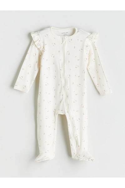 LC Waikiki LCW baby YENİ SEZON Çiçekli Kız Bebek Hastane Çıkış Seti