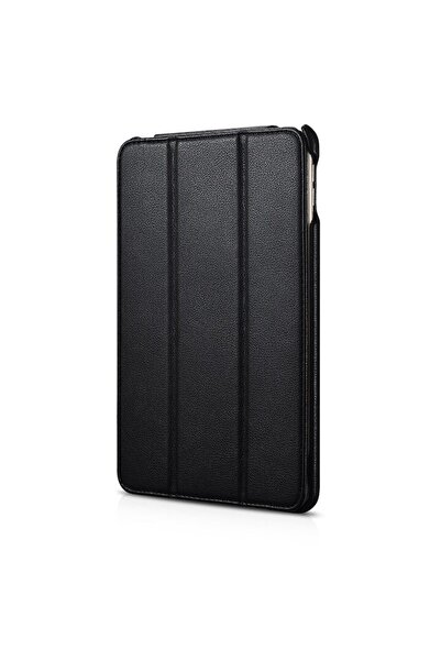 ICARER Flip Cover Case for iPad Mini 5, Genuine Leather, Vintage Folio, Black