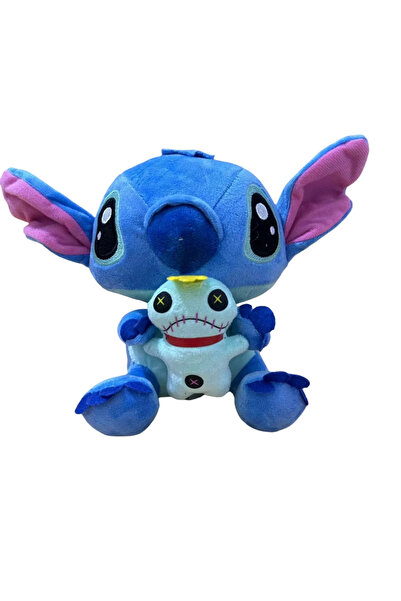 OEM Jucărie de pluș Lilo și Stitch, 18 cm, cu îngerul Leroy, ALBASTRU
