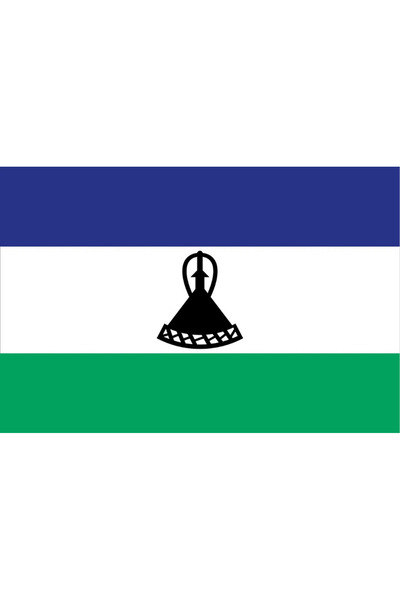 Ti Play Pictură de perete cu steagul țării LESOTHO 45x30CM Pictură din PVC fă...