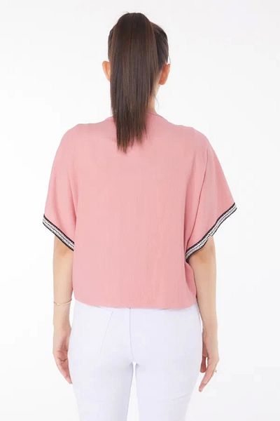 STILVANA V-Neck Gathered Detailed Blouse