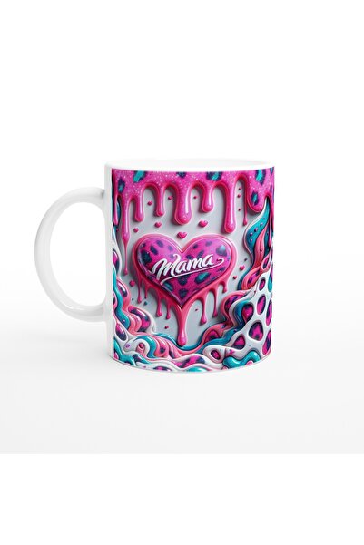 Luluyen كوب عيد الأم الملون المموج والمكتوب عليه الطعام