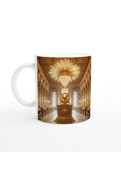 Luluyen كوب قهوة مطبوع عليه برج الأسد - Zodyak Libra Vs1