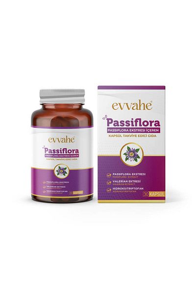EVVAHE DOĞAL Capsule Supplement Food with Passiflora Extract