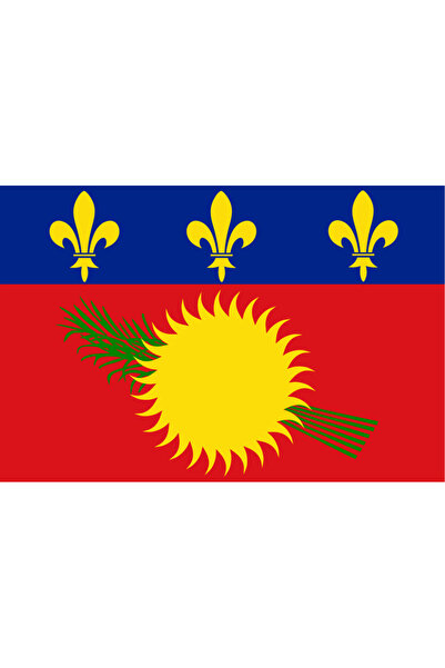 Ti Play Pictură de perete cu steagul țării GUADALUP 45x30CM Pictură din PVC f...