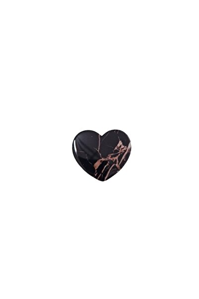 OEM Popsocket Support for Phone or Tablet, Heart - Marble, Black