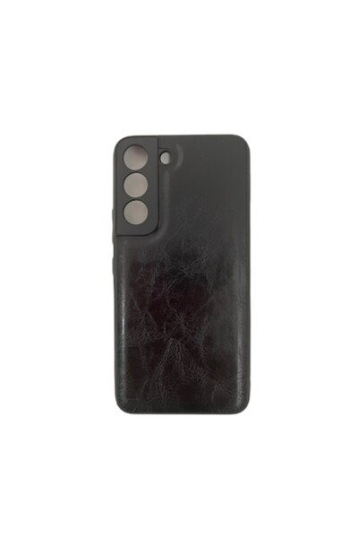 SOHO Protective case for Samsung Galaxy S22 5G, black leather back cover