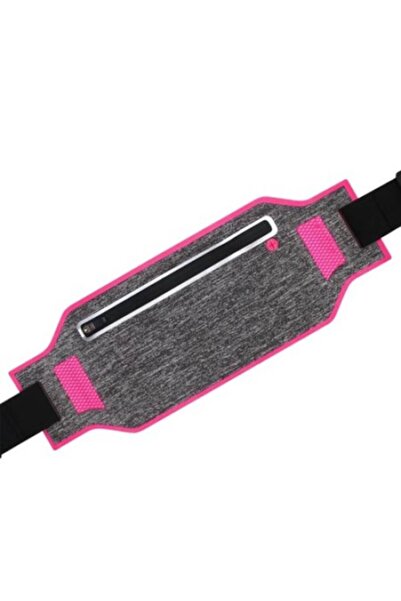 Bibilel Borseta sport pentru alergat cu buzunar pentru telefon mobil si accesorii, centura elastica si regla