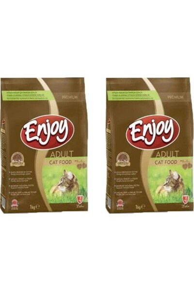 Enjoy Tavuklu Yetişkin Kedi Maması 1 kg x 2 Adet (2kg)