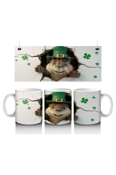 Luluyen Cheerful Wafer Mouse Mug Cup That Makes Children Love Milk