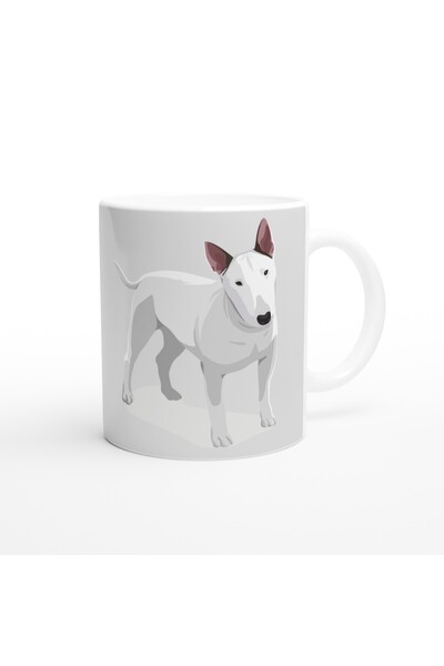 Luluyen I Love Bull Terrier Themed Printed Mug