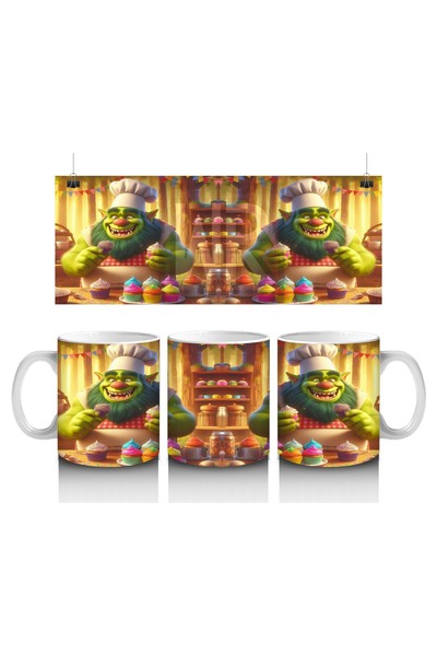 Luluyen كوب على شكل وحش الشيف الحلو الذي يحب الأطفال الحليب