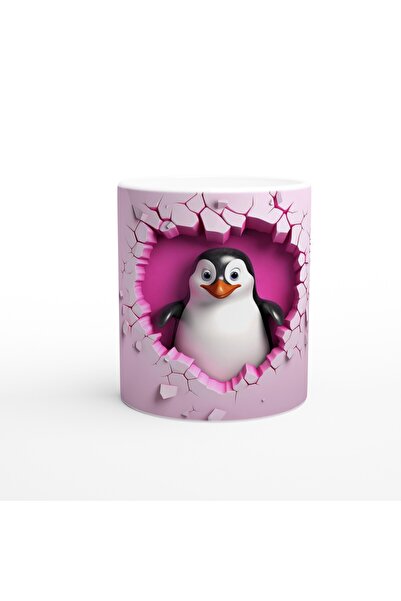 Luluyen كوب مطبوع عليه بطريق ينظر من خلال الجدار المتشقق