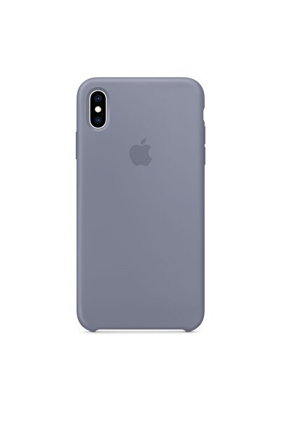 Bibilel Protective Back Case with Apple Logo for iPhone XS, Silicone, Gray