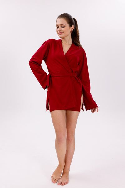 Markleydi Bordo Color Soft Kimono