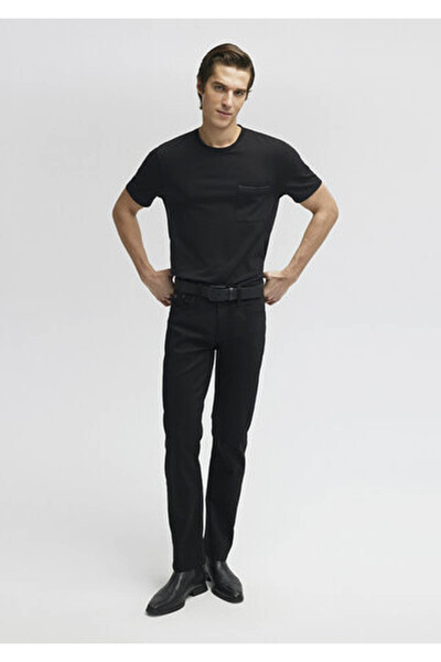 Mavi Martin Black Schwarze Gabardine-Hose 0037833304