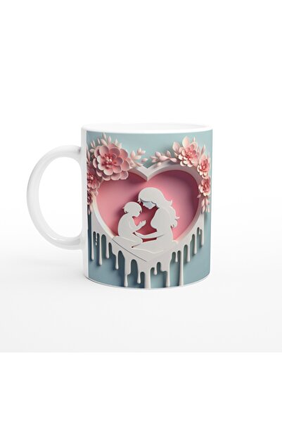Generic Brand Mother's Day Mug with Heart to Heart Touch Design