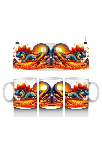 Luluyen كوب الديناصورات البركانية لمحبي الحليب للأطفال