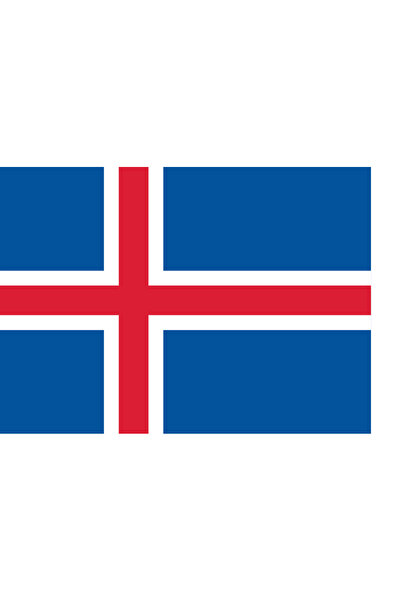 Ti Play Pictură de perete cu steagul țării ISLANDA 40x30CM Pictură din PVC fără cadru