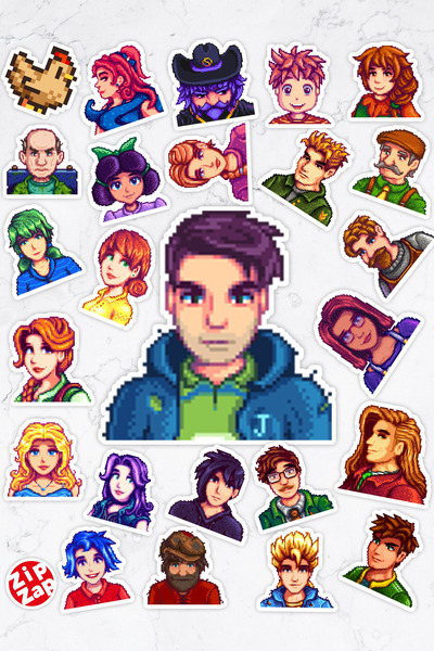 ZipZap Stardew Valley igra telefon laptop bullet journal ljepljivi folijski s...