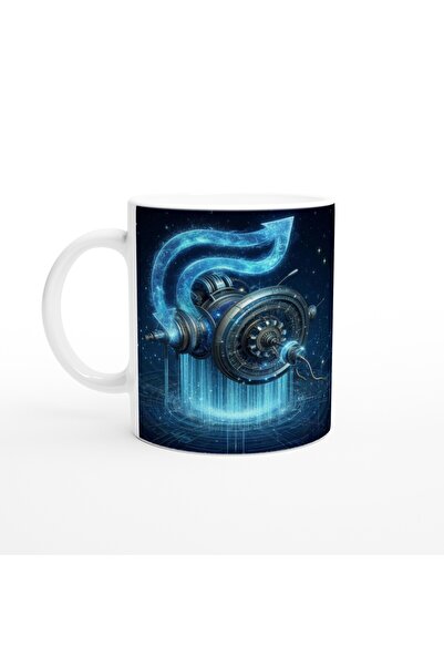 Generic Brand Aquarius Printed Coffee Mug - Wheels of Time Astrology Mechanis...