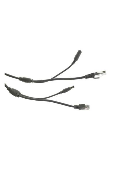 Bibilel Network & power extension cable, 2 x RJ45 + 2 x 2.1x5.5mm, 5 m, Gray, BBL3343