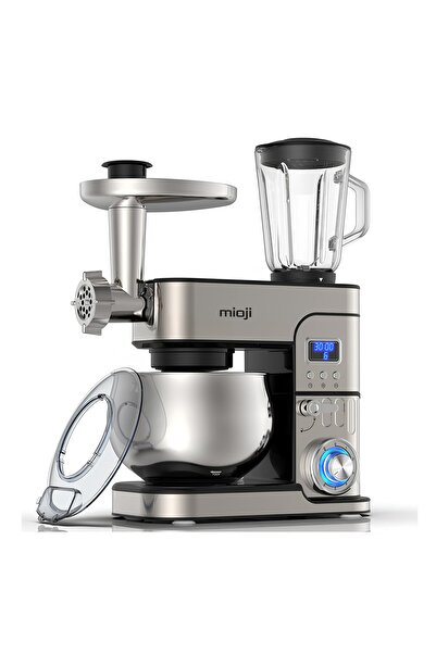 Mioji Mio MX10 6L 1500W İnox 3'ü 1 Arada Mutfak Şefi Stand Mikser + Kıyma Çekme + Hamur Yoğurma