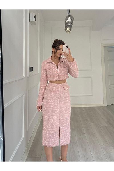 Daves Premium Quality 2-Piece Jacket Skirt Set