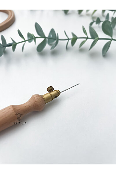 HALL BREATHE Esnek ve dayanıklı tambur tığı, iğne no:2, yüksek kaliteli el işi aksesuarı