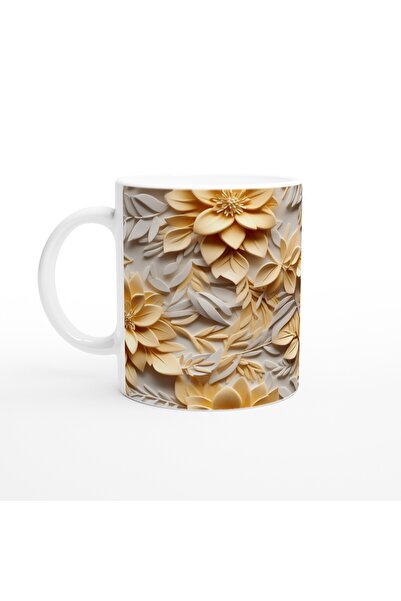 Luluyen كوب زهور لامع بألوان صفراء