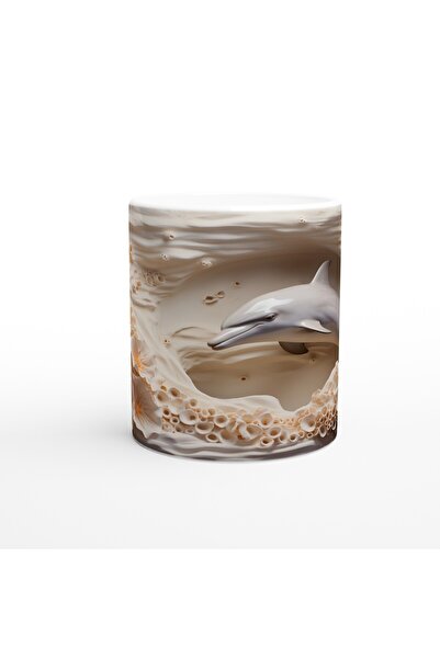Luluyen كوب بتصميم دولفين مزخرف بإضاءة ليلية مع إطلالة على البحر تحت الماء