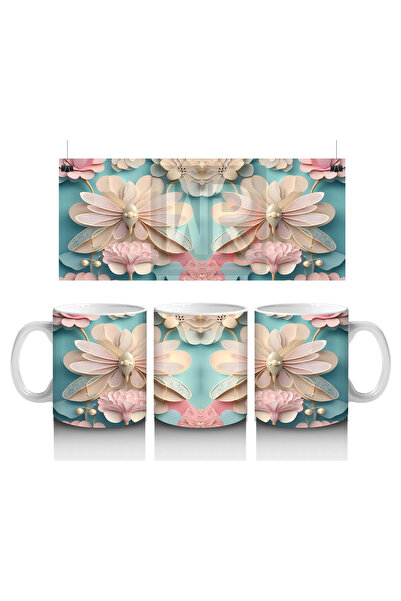 Luluyen نمط الفراشة المتماثل - كوب مطبوع